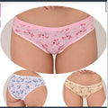 Soft cotton flower print panty offers durable freshness, stylish daily wear.